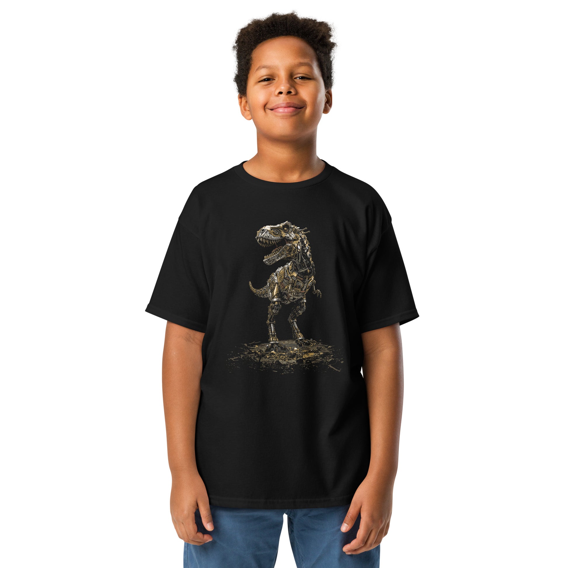 Steampunk T-rex Youth classic tee, Mechanical Tyrannosaurus