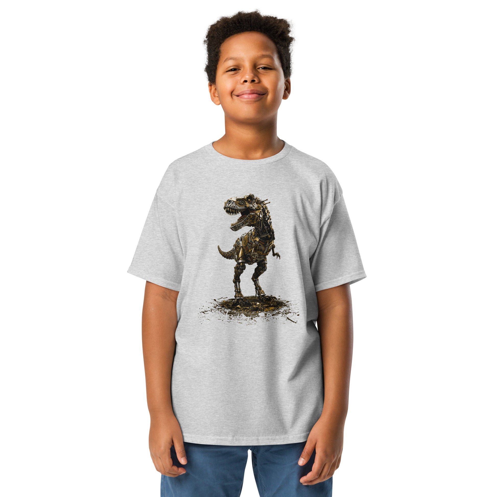 Steampunk T-rex Youth classic tee, Mechanical Tyrannosaurus