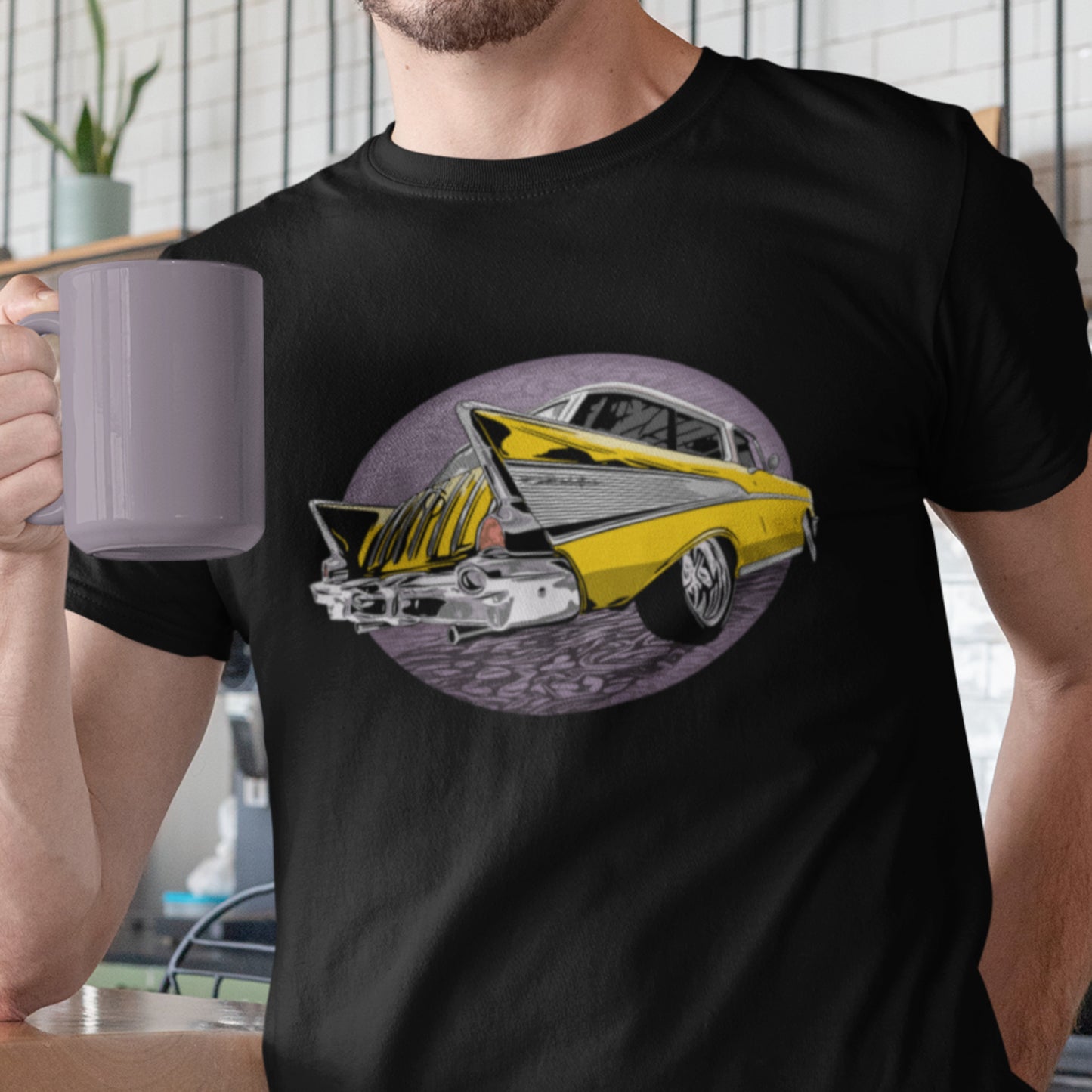 Yellow 57 Nomad Unisex Jersey Tee, 1957 Chevrolet Nomad