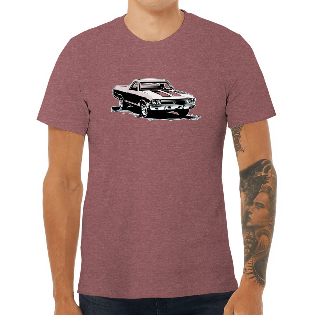 68 El Camino Unisex Jersey Tee - 1968 Chevy El Camino red version