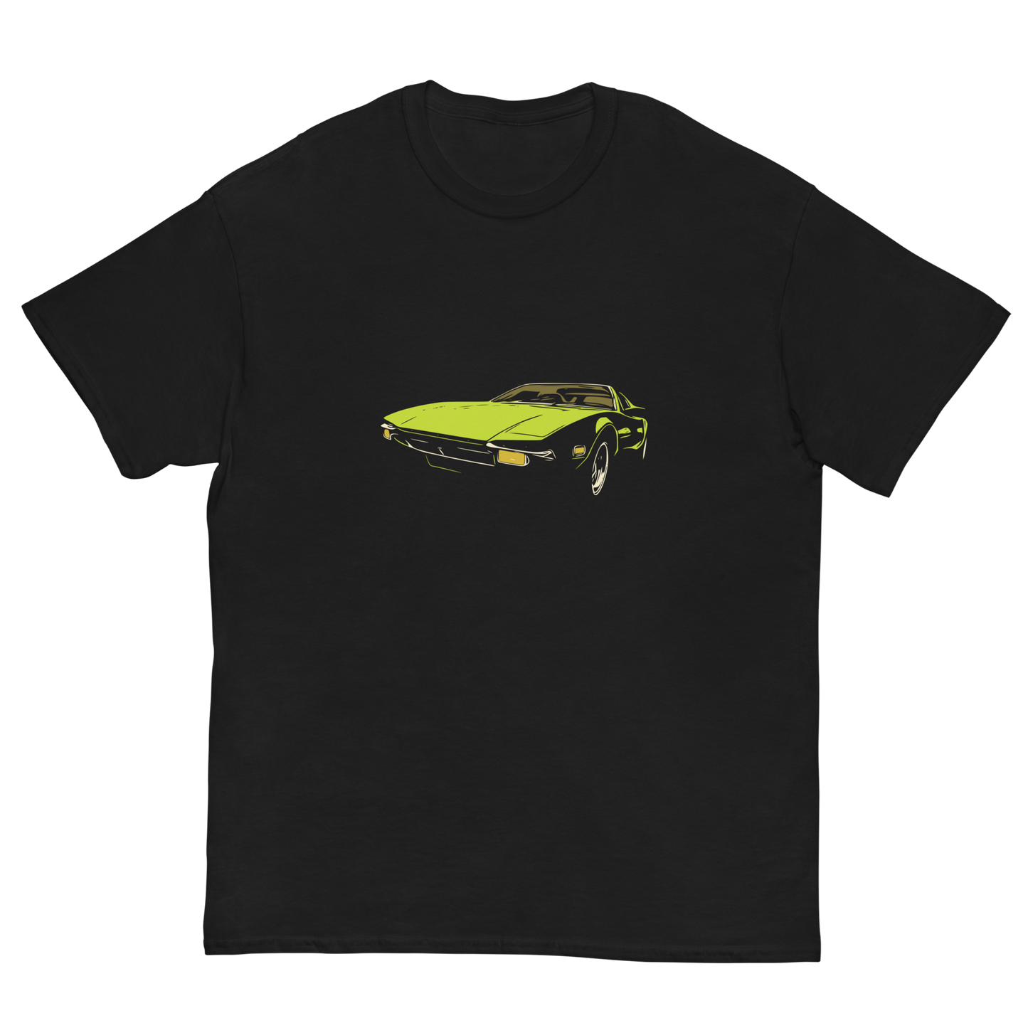 71 Pantera Men's classic tee, Lime Green 1971 De Tomaso Pantera